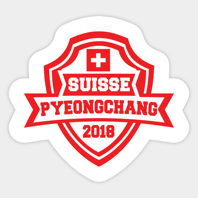 Team Switzerland Pyeongchang 2018 Sticker by OffesniveLine